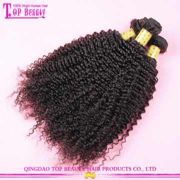 Non tissé malaisien Jerry Curl armure de cheveux vierges